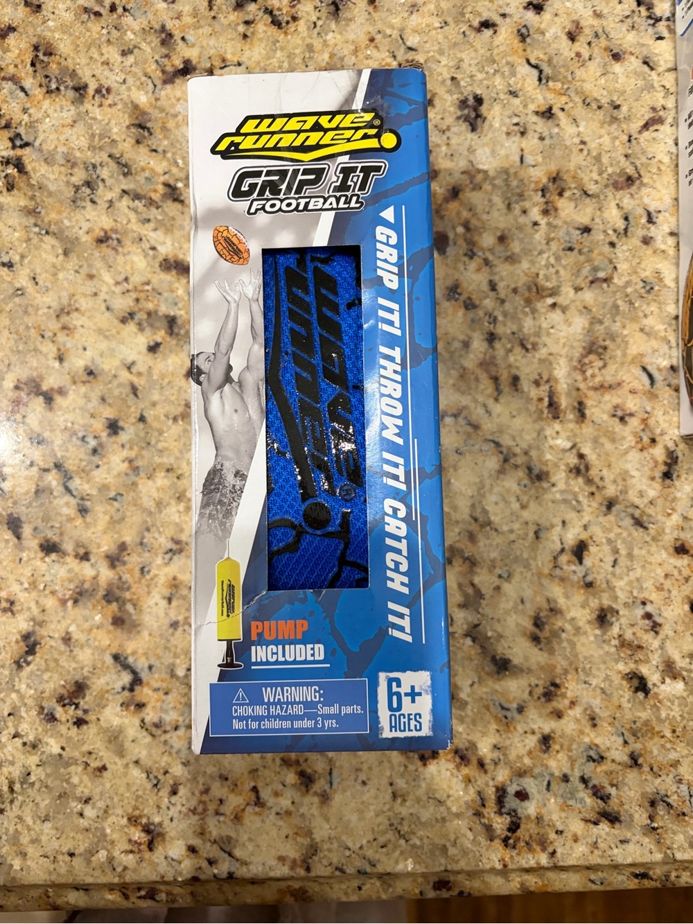 Wave Runner Grip It Football - Blue